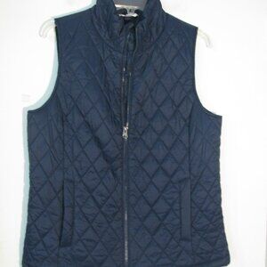 Time And Tru Vest Outerwear Small 4 6 Blue Quilted Jacket Coat NWOT ?